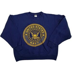 Vintage U.S. Navy Originals Crewneck Sweatshirt Large USA Made‎ Military Soffe